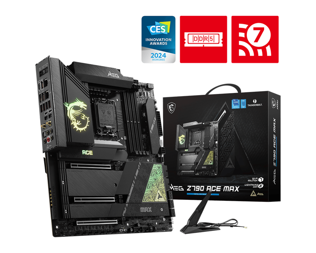 MSI MEG Z790 ACE MAX Motherboard - Intel Socket 1700 - Core Components by MSI The Chelsea Gamer