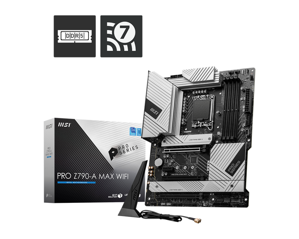 MSI PRO Z790-A MAX WIFI Motherboard - Intel Socket 1700 - Core Components by MSI The Chelsea Gamer