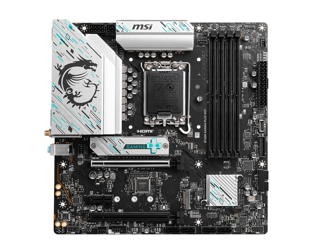 MSI B760M Gaming Plus WIFI Motherboard - Intel Socket 1700 - Core Components by MSI The Chelsea Gamer