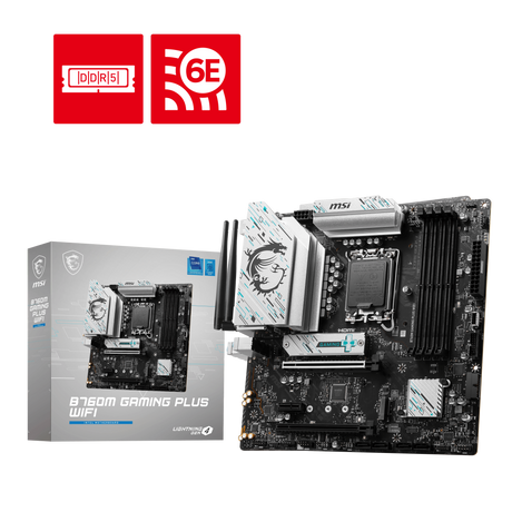 MSI B760M Gaming Plus WIFI Motherboard - Intel Socket 1700 - Core Components by MSI The Chelsea Gamer