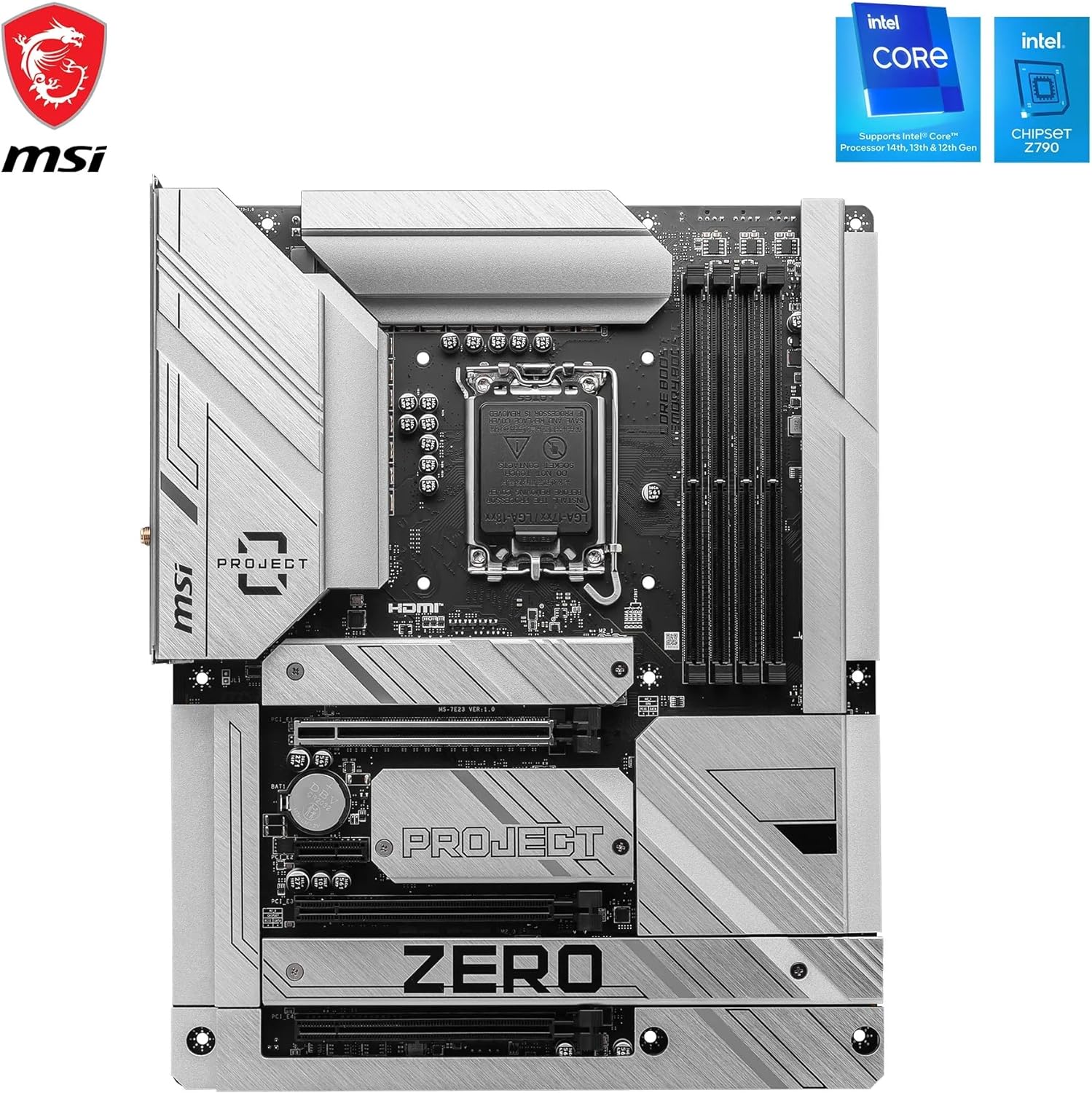 MSI Z790 Project Zero Motherboard - Intel Socket 1700 - Core Components by MSI The Chelsea Gamer