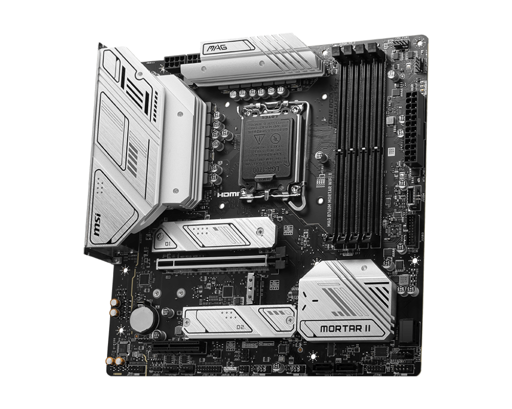 MSI MAG B760M Mortar WIFI II Motherboard - Intel Socket 1700 - Core Components by MSI The Chelsea Gamer