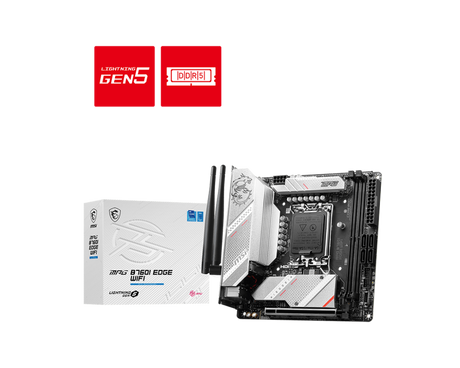 MSI MPG B760I Edge WIFI Motherboard - Intel Socket 1700 - Core Components by MSI The Chelsea Gamer