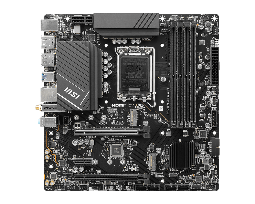 MSI PRO B7660M-A WIFI Motherboard - Intel Socket 1700 - Core Components by MSI The Chelsea Gamer
