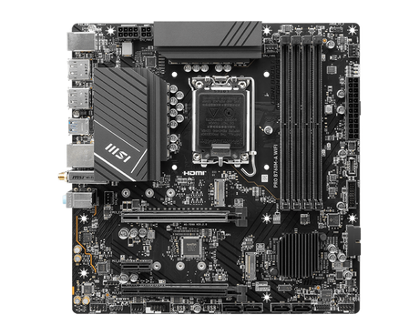 MSI PRO B7660M-A WIFI Motherboard - Intel Socket 1700 - Core Components by MSI The Chelsea Gamer