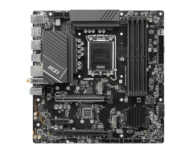 MSI PRO B7660M-A WIFI Motherboard - Intel Socket 1700 - Core Components by MSI The Chelsea Gamer