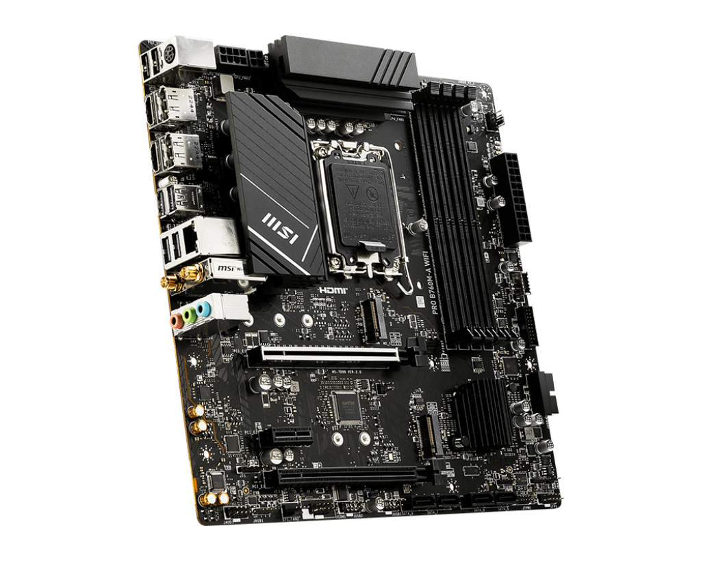 MSI PRO B7660M-A WIFI Motherboard - Intel Socket 1700 - Core Components by MSI The Chelsea Gamer