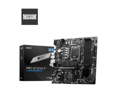 MSI PRO B760M-P Motherboard - Intel Socket 1700 - Core Components by MSI The Chelsea Gamer