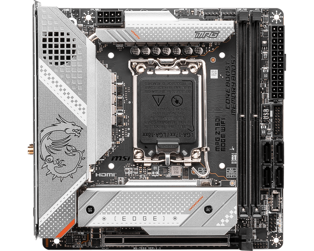MSI MPG Z790I Edge WIFI Motherboard - Intel Socket 1700 - Core Components by MSI The Chelsea Gamer