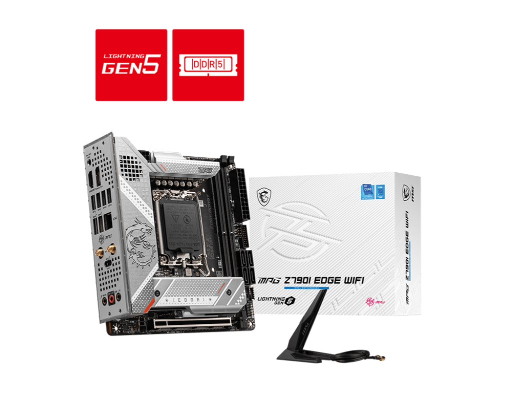 MSI MPG Z790I Edge WIFI Motherboard - Intel Socket 1700 - Core Components by MSI The Chelsea Gamer