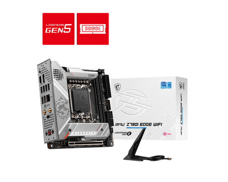 MSI MPG Z790I Edge WIFI Motherboard - Intel Socket 1700 - Core Components by MSI The Chelsea Gamer