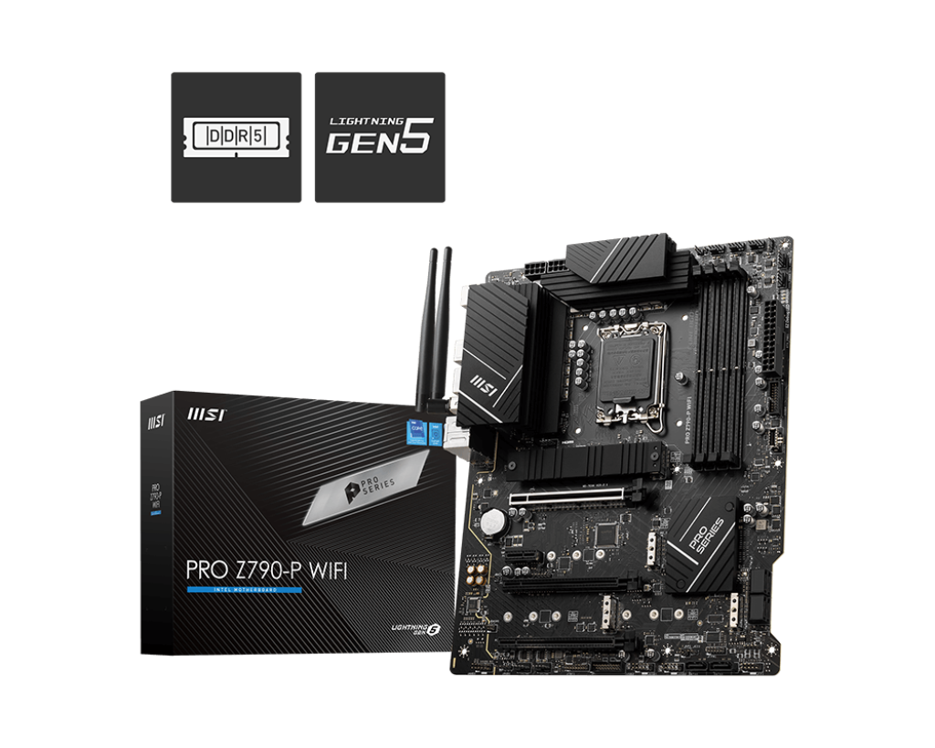 MSI PRO Z790-P WIFI Motherboard - Intel Socket 1700 - Core Components by MSI The Chelsea Gamer