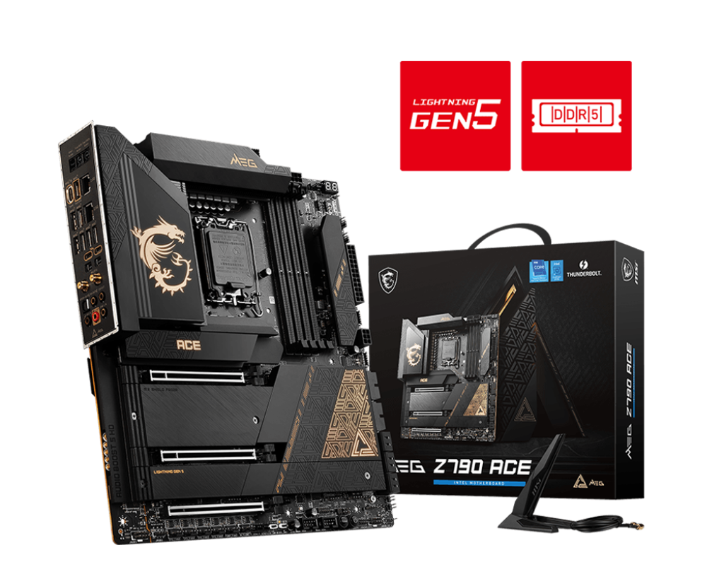 MSI MEG Z790 ACE Motherboard - Intel Socket 1700 - Core Components by MSI The Chelsea Gamer