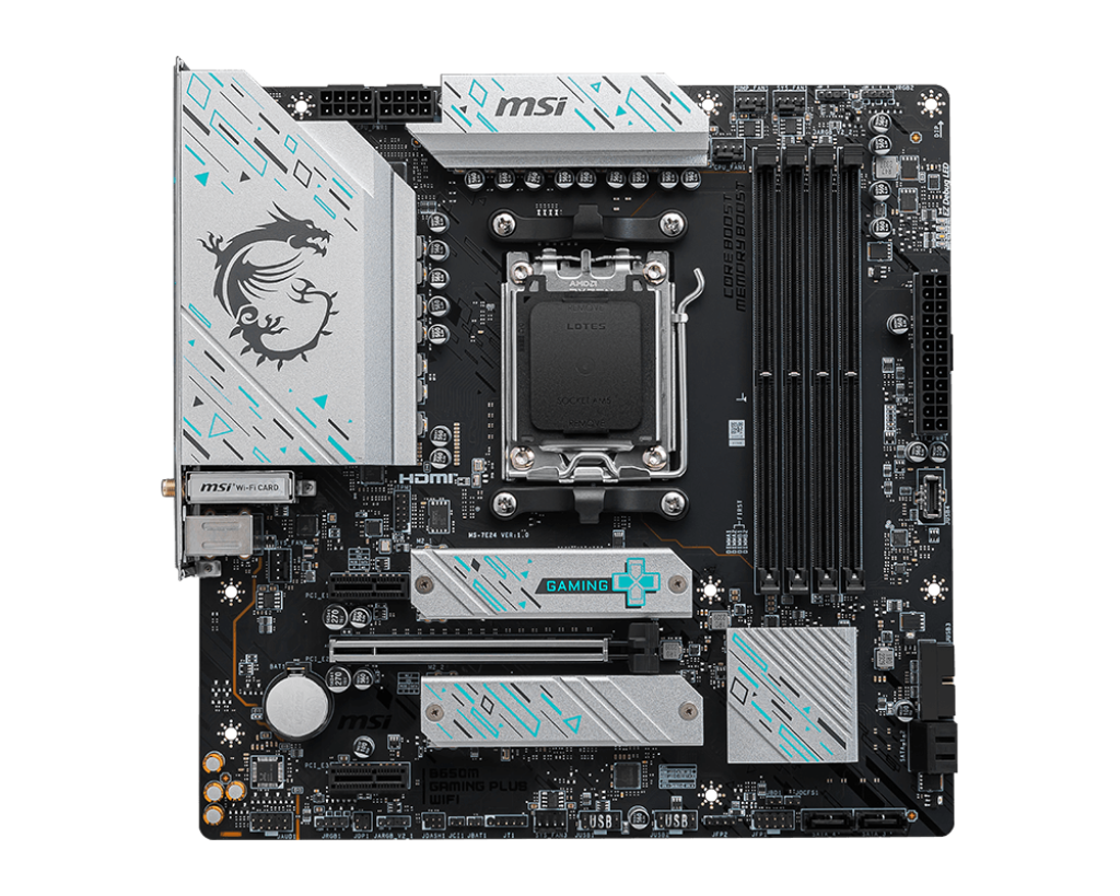 MSI B650M Gaming Plus WIFI Motherboard - Socket AM5 - Core Components by MSI The Chelsea Gamer