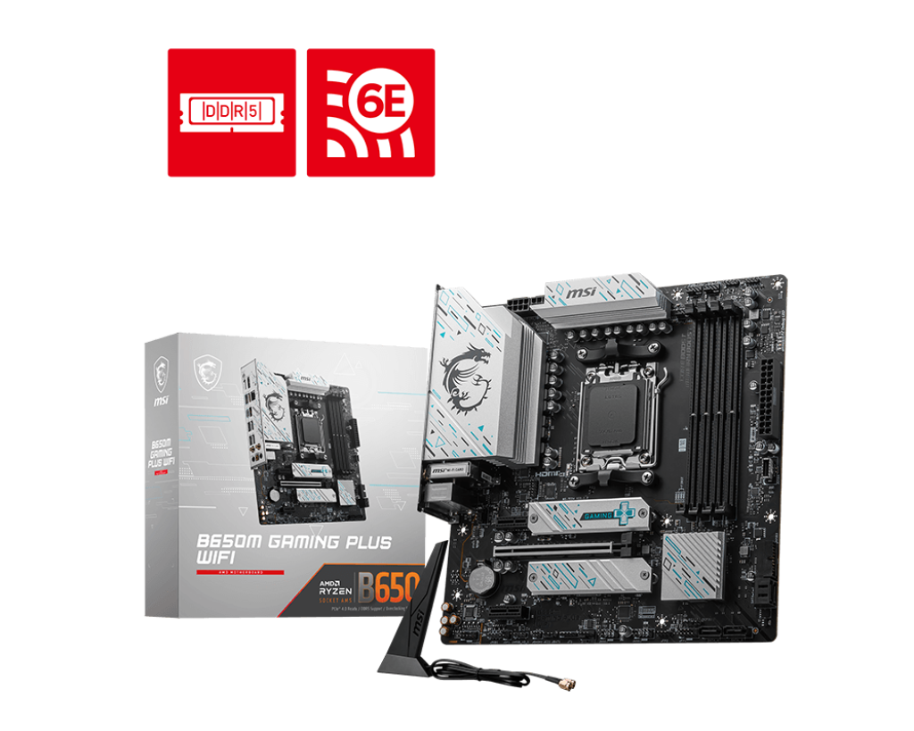 MSI B650M Gaming Plus WIFI Motherboard - Socket AM5 - Core Components by MSI The Chelsea Gamer