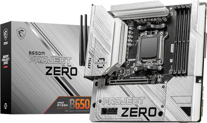 MSI B650M Project Zero Motherboard - Socket AM5 - Core Components by MSI The Chelsea Gamer