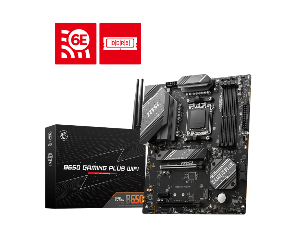 MSI B650 Gaming Plus WIFI Motherboard - Socket AM5 - Core Components by MSI The Chelsea Gamer