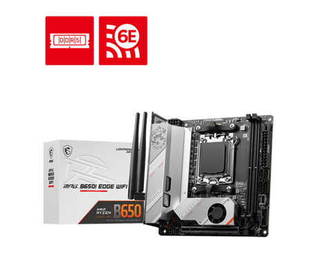 MSI MPG B650I Edge WIFI Motherboard - Socket AM5 - Core Components by MSI The Chelsea Gamer