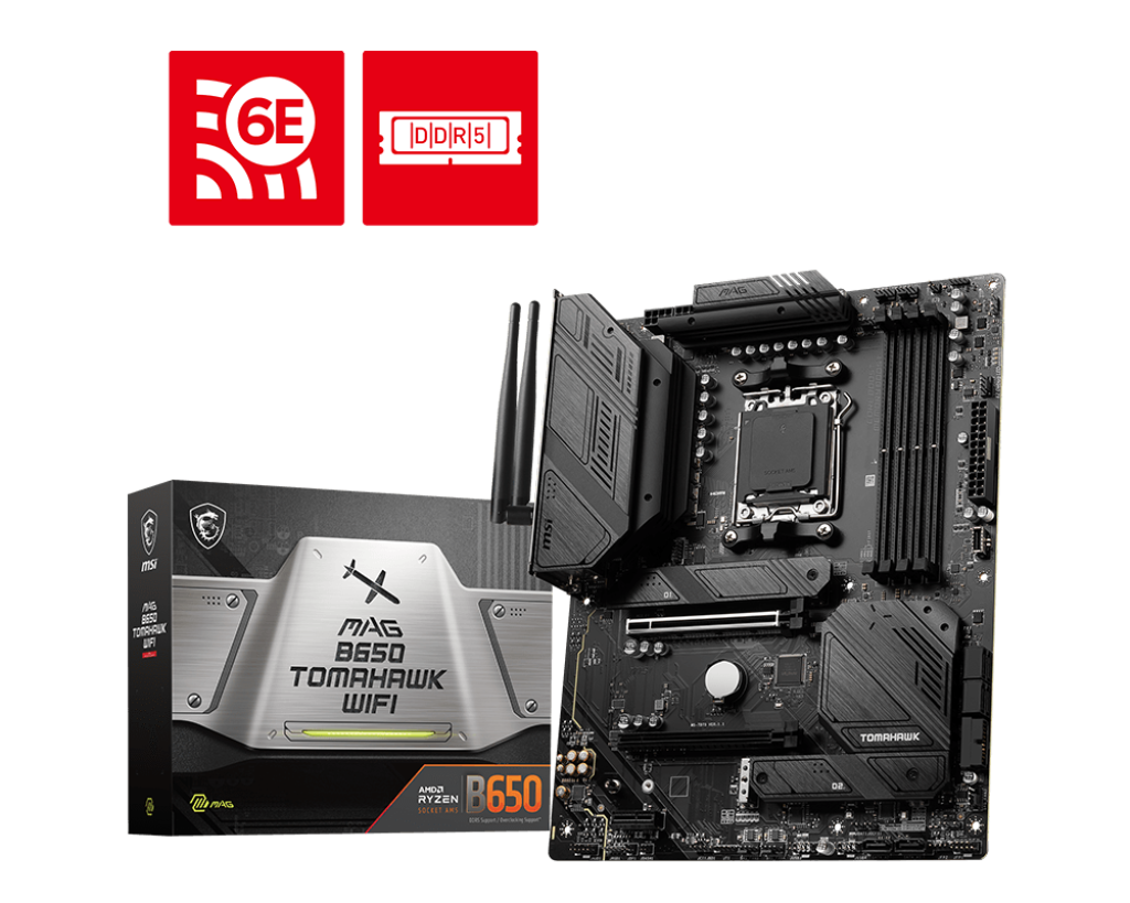 MSI MAG B650 Tomahawk WIFI Motherboard - Socket AM5 - Core Components by MSI The Chelsea Gamer