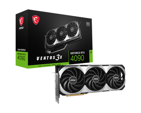 MSI GeForce RTX™ 4090 VENTUS 3X E 24G OC Grpahics Card - Core Components by MSI The Chelsea Gamer