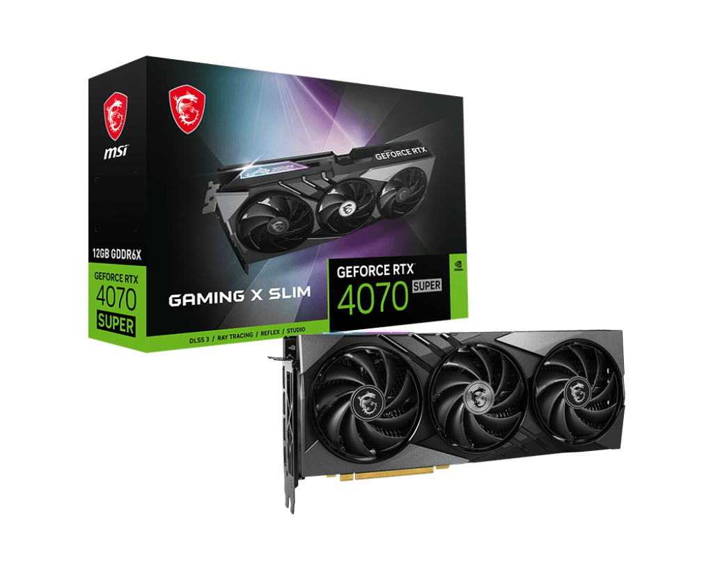 MSI GeForce RTX™ 4070 SUPER 12G GAMING X SLIM Graphics Card - Core Components by MSI The Chelsea Gamer