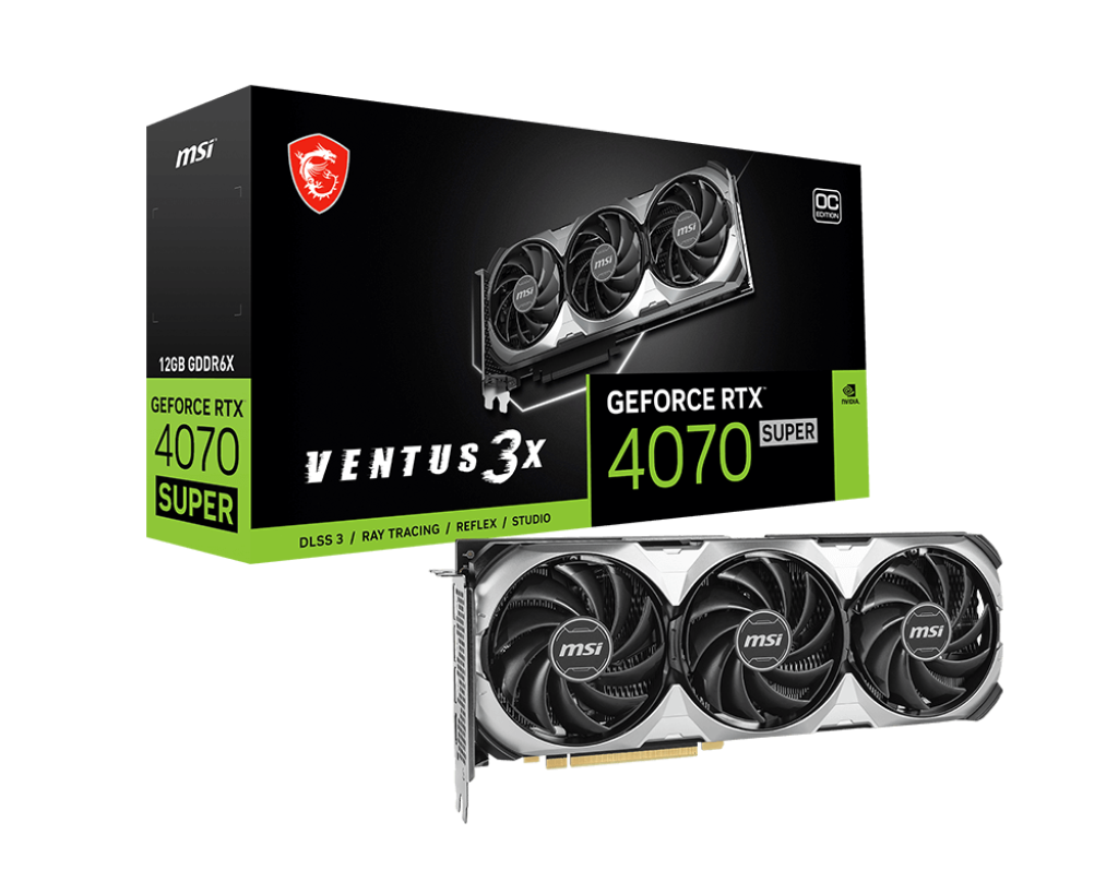 MSI GeForce RTX™ 4070 SUPER 12G VENTUS 3X OC Graphics Card - Core Components by MSI The Chelsea Gamer