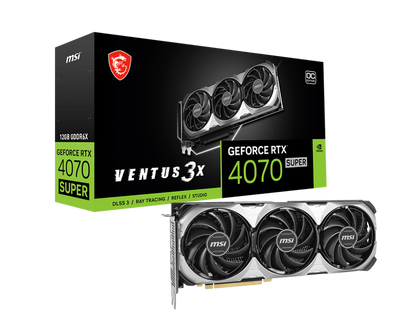MSI GeForce RTX™ 4070 SUPER 12G VENTUS 3X OC Graphics Card - Core Components by MSI The Chelsea Gamer