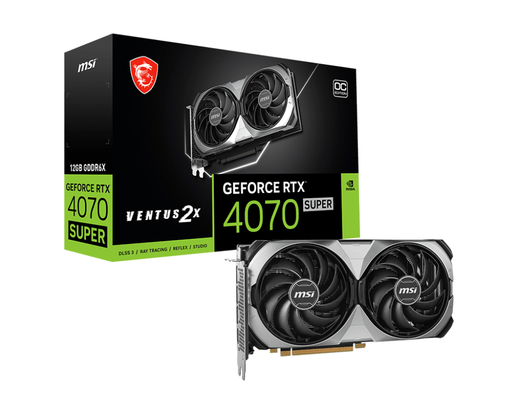 MSI GeForce RTX™ 4070 SUPER 12G VENTUS 2X OC Graphics Card - Core Components by MSI The Chelsea Gamer