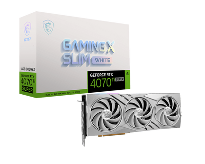 MSI GeForce RTX™ 4070 Ti SUPER 16G GAMING X SLIM WHITE Graphics Card