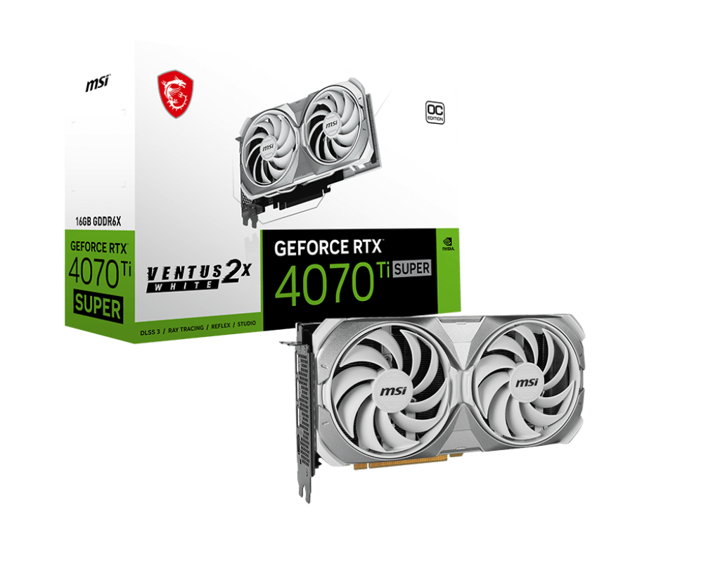 MSI GeForce RTX™ 4070 Ti SUPER 16G VENTUS 2X WHITE OC Graphics Card - Core Components by MSI The Chelsea Gamer