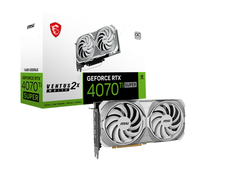 MSI GeForce RTX™ 4070 Ti SUPER 16G VENTUS 2X WHITE OC Graphics Card - Core Components by MSI The Chelsea Gamer
