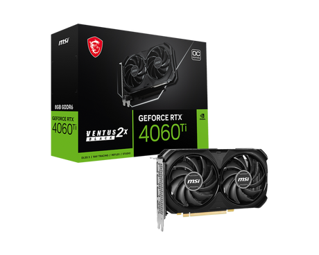 MSI GeForce RTX™ 4060 Ti VENTUS 2X BLACK 8G OC Graphics Card - Core Components by MSI The Chelsea Gamer
