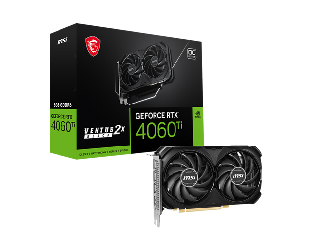 MSI GeForce RTX™ 4060 Ti VENTUS 2X BLACK 8G OC Graphics Card - Core Components by MSI The Chelsea Gamer