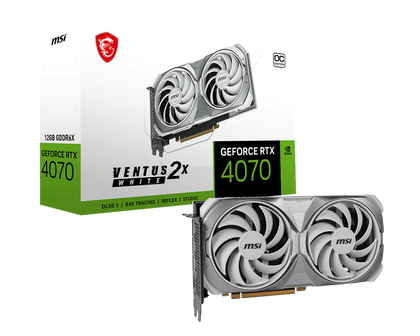 MSI GeForce RTX™ 4070 VENTUS 2X WHITE 12G OC Graphics Card - Core Components by MSI The Chelsea Gamer