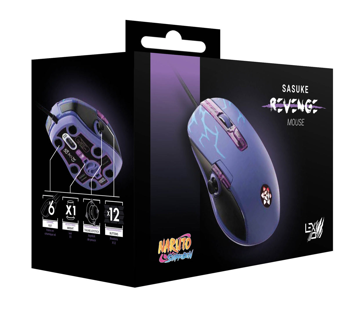 LEXIP Naruto Shippuden Sasuke Revenge Mouse - Mice by LEXIP The Chelsea Gamer