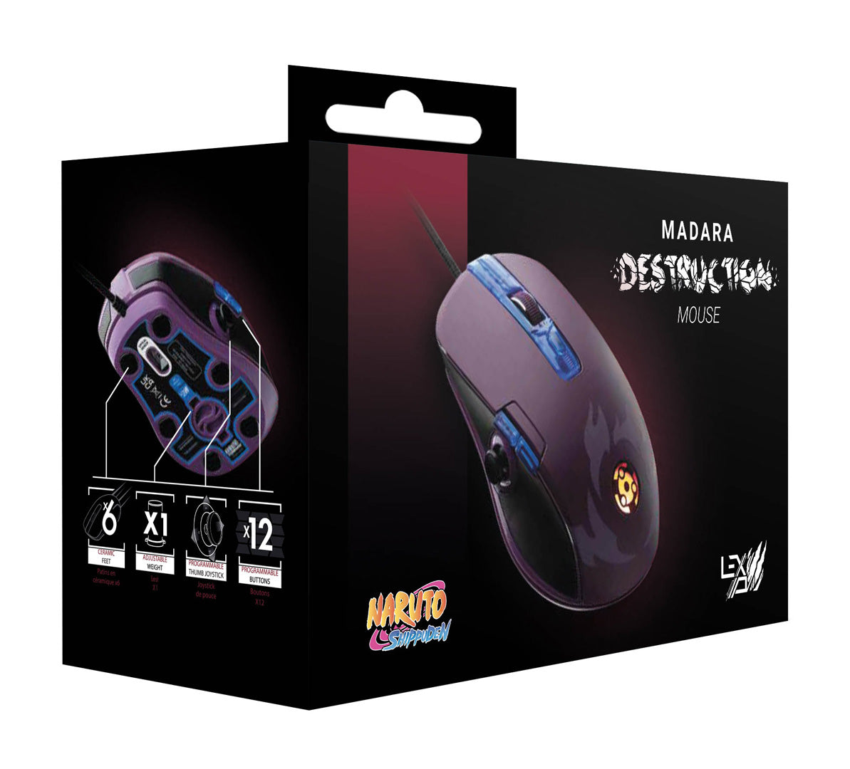 LEXIP Naruto Shippuden Madara Destruction Mouse - Mice by LEXIP The Chelsea Gamer
