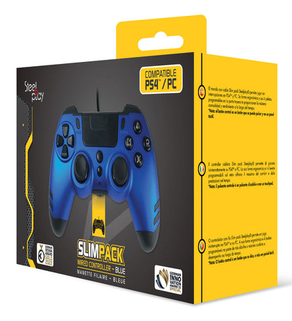 LEXIP SteelPlay Slim Pack Wired Controller - Sapphire Blue - Console Accessories by LEXIP The Chelsea Gamer