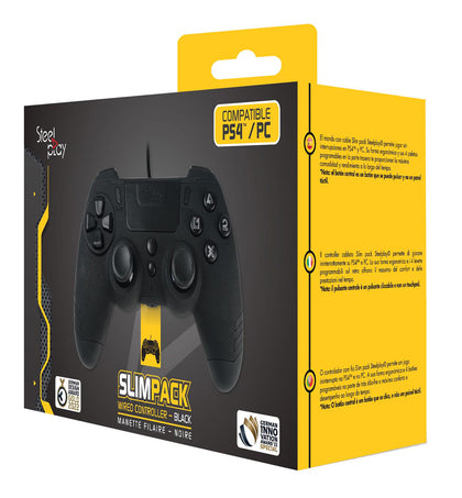LEXIP SteelPlay Slim Pack Wired Controller - Ebony Black - Console Accessories by LEXIP The Chelsea Gamer