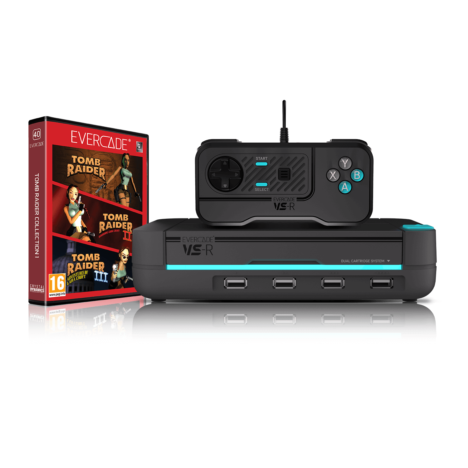 Evercade VS-R - Including Tomb Raider - Console pack by Blaze The Chelsea Gamer