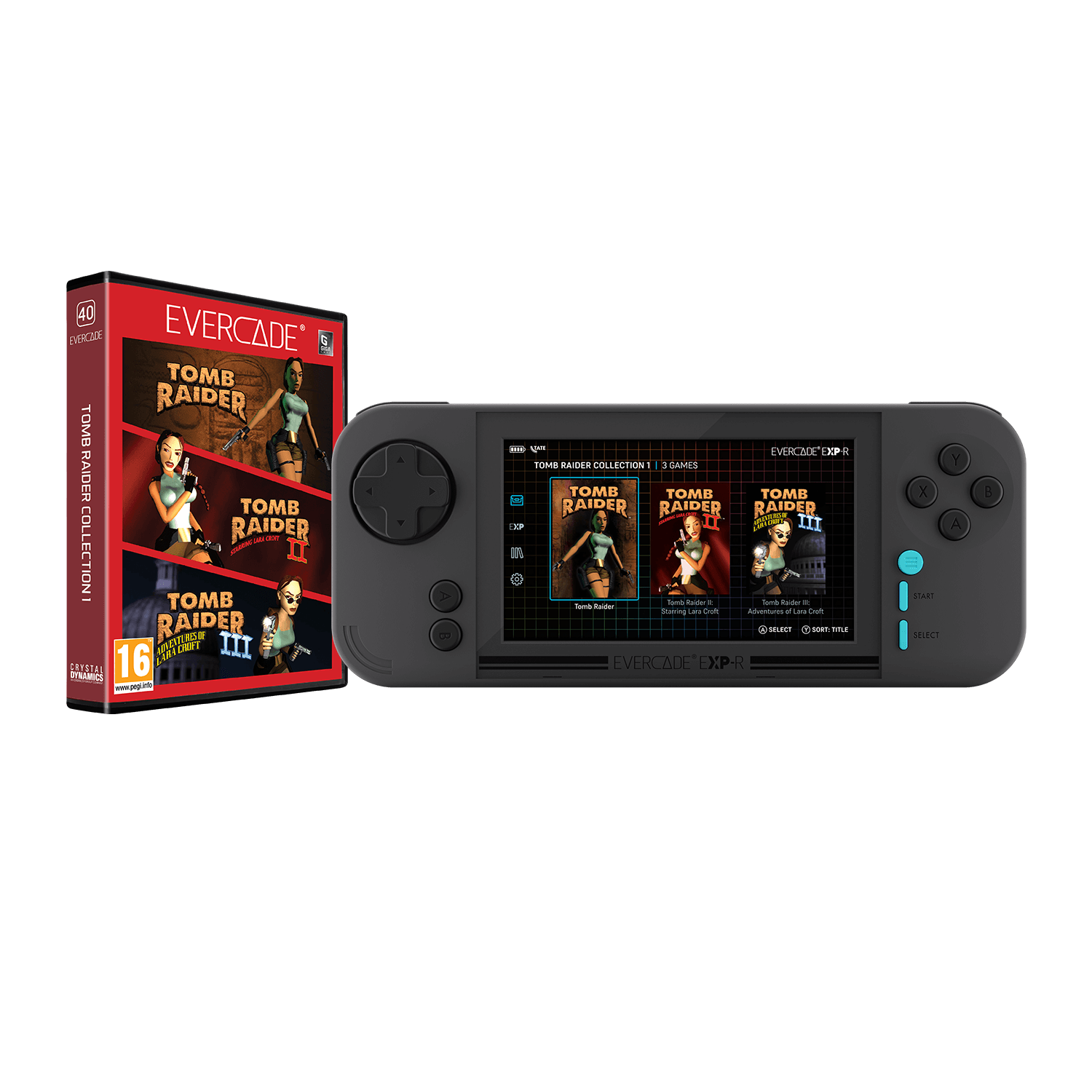 Evercade EXP-R - Including Tomb Raider - Console pack by Blaze The Chelsea Gamer