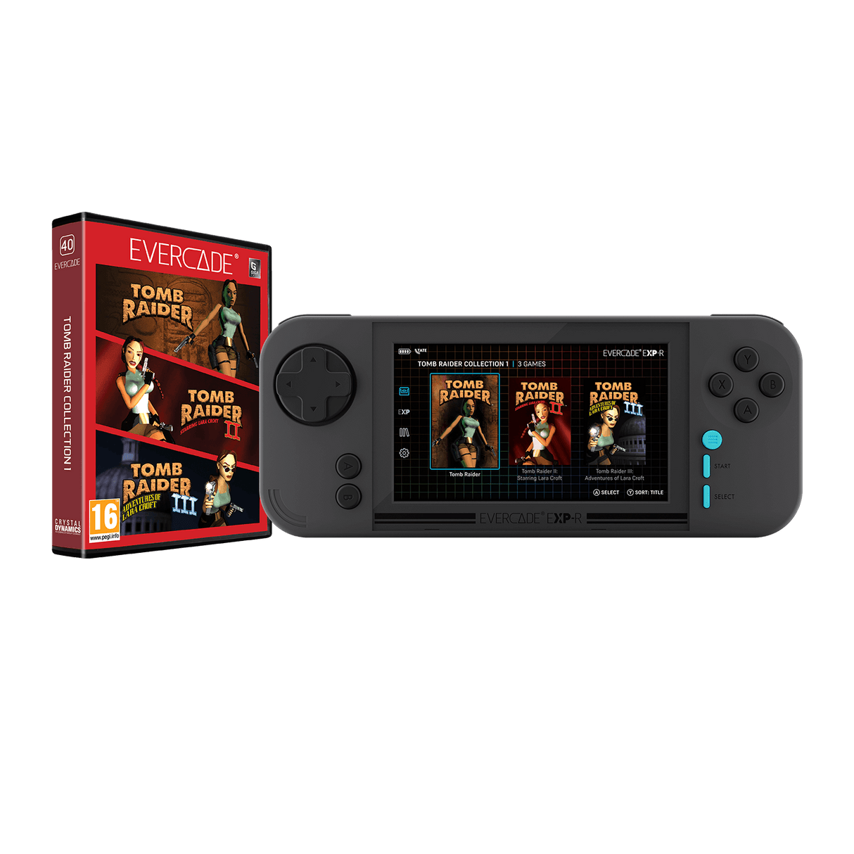 Evercade EXP-R - Including Tomb Raider - Console pack by Blaze The Chelsea Gamer