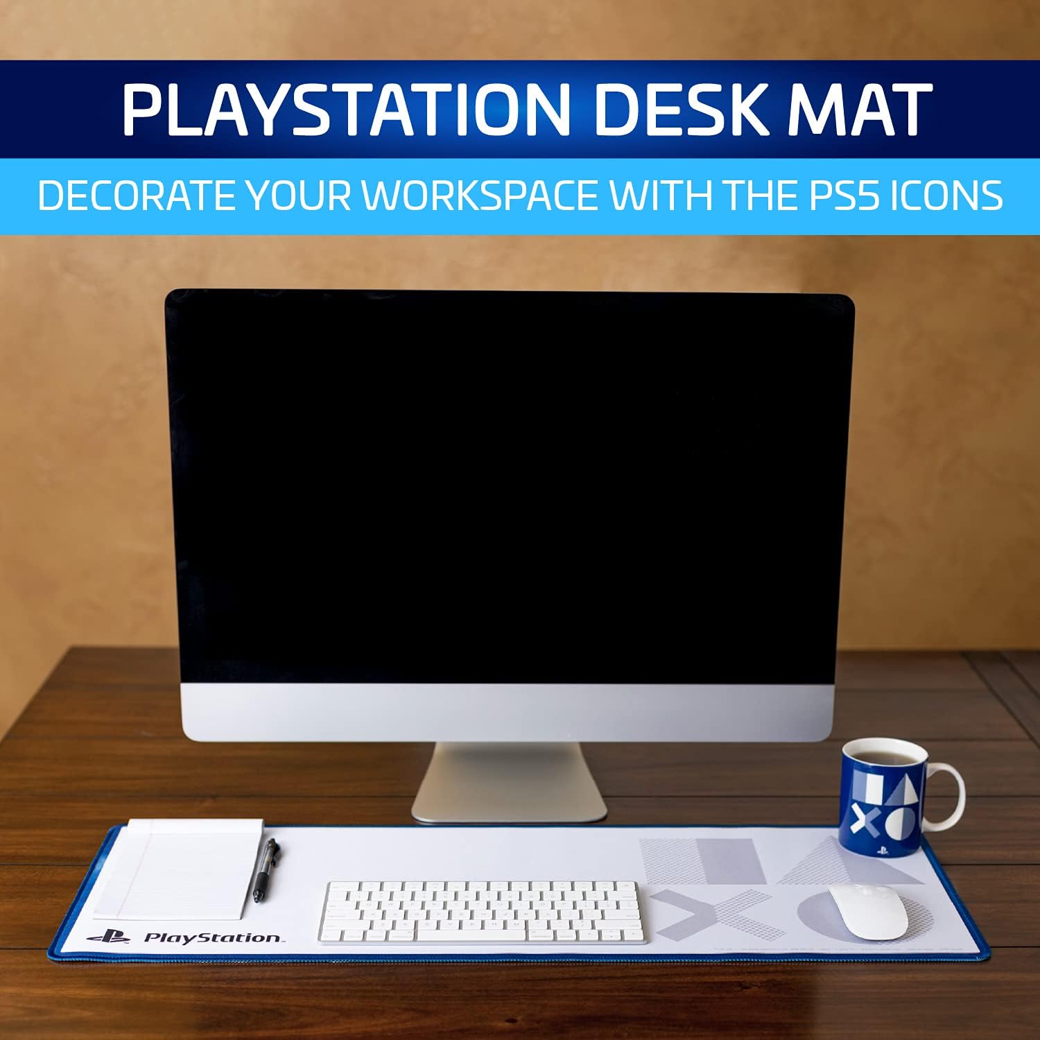 PlayStation 5th Gen Icons - Desk Mat - Paladone - Surface by Paladone The Chelsea Gamer