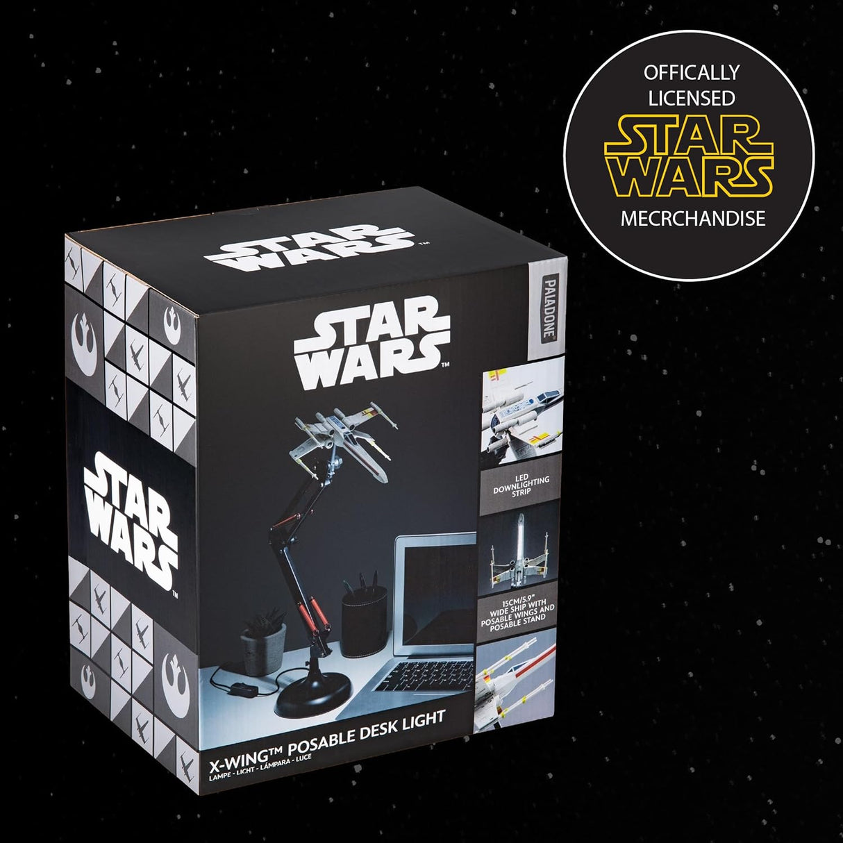 X Wing Posable Desk Light - Paladone - Lighting by Paladone The Chelsea Gamer
