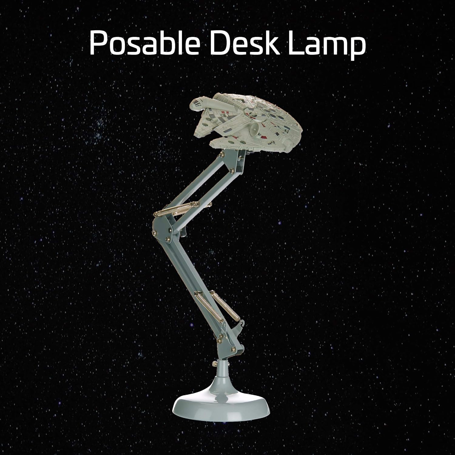 Millennium Falcon Posable Desk Light - Paladone - Lighting by Paladone The Chelsea Gamer