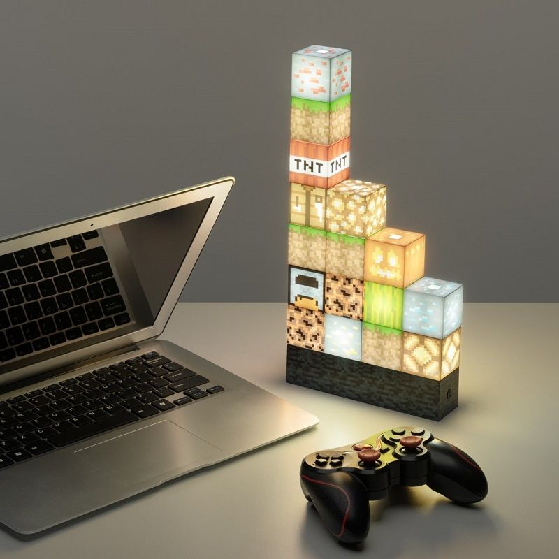 Minecraft Block Building Light - Paladone - Lighting by Paladone The Chelsea Gamer