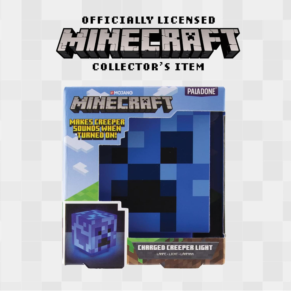 Minecraft Charged Creeper Light with Sound - Paladone - Lighting by Paladone The Chelsea Gamer