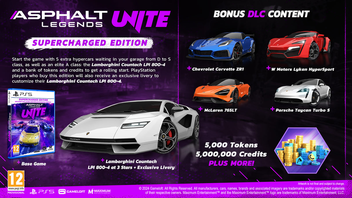 Asphalt Legends UNITE: Supercharged Edition - PlayStation 5 - Video Games by Maximum Games Ltd (UK Stock Account) The Chelsea Gamer