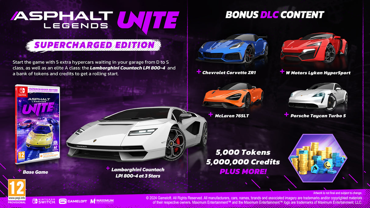 Asphalt Legends UNITE: Supercharged Edition - Nintendo Switch - Video Games by Maximum Games Ltd (UK Stock Account) The Chelsea Gamer