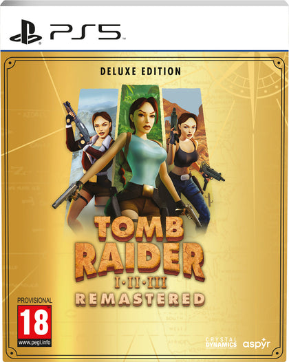 Tomb Raider I-III Remastered Starring Lara Croft: Deluxe Edition - PlayStation 5 - Video Games by U&I The Chelsea Gamer