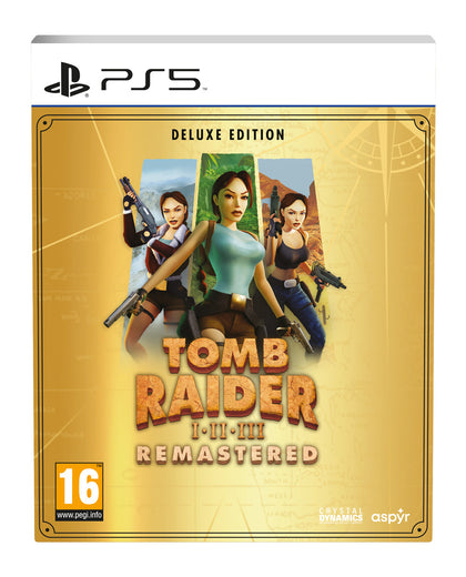 Tomb Raider I-III Remastered Starring Lara Croft: Deluxe Edition - PlayStation 5